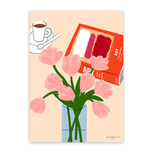 Load image into Gallery viewer, Still Life with Tulips and Art Book